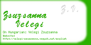 zsuzsanna velegi business card